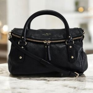 Kate Spade Pebble Leather Flap Over Top.